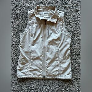 ORVIS Women’s Beige/Cream Outdoor Lightweight Vest - Size Small - 6 Pockets